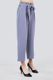 Button Down Paperbag Cullote Stripe Pants