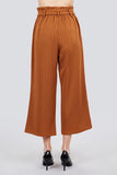 Button Down Paperbag Cullote Stripe Pants