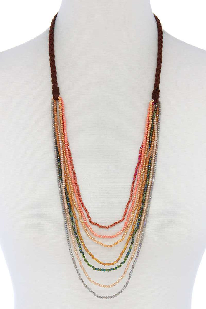 Beaded Multi Layer Necklace