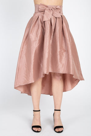 Taffeta High-low Skirt