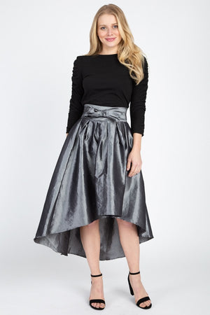 Taffeta High-low Skirt