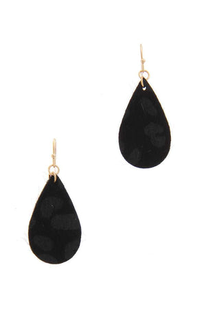 Animal Print Teardrop Earring