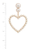 Heart Shape Post Drop Earring