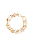 Pearl Oval Shape Metal Bracelet