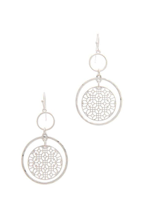 Double Circle Drop Earring