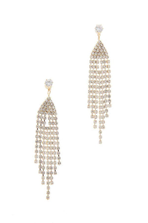 Rhinestone Drop Earring