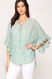 Leopard Printed Crepe Top