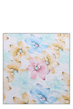 Fashion Multi Color Flower Print Chiffon Scarf