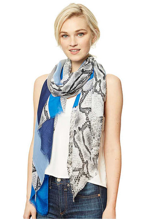 Python Block Print Long Scarf