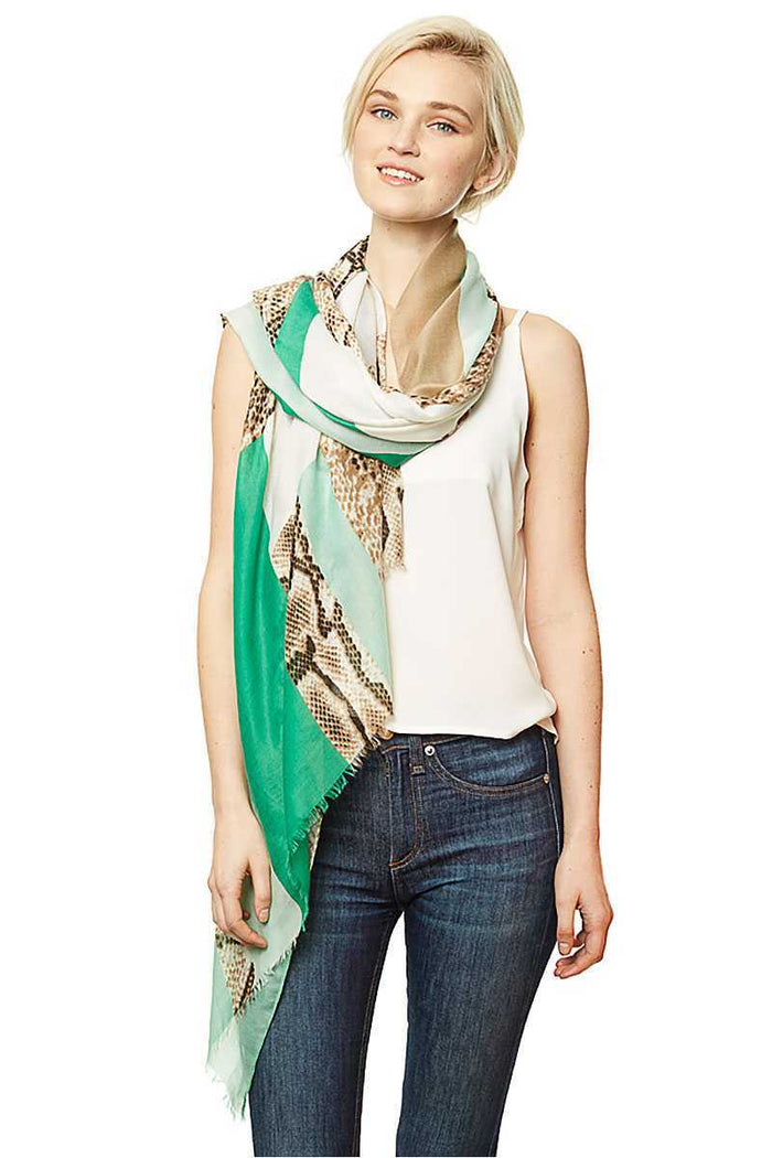 Python Block Print Long Scarf