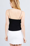 Elastic Strap Heavy Rib Tube Top