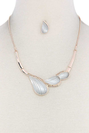 Two Tone Metal Necklace