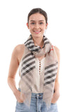 Stylish Chiffon Modern Stripe Scarf