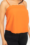 Scallop Opening Cami Top