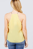 Elastic String Halter Neck Woven Top