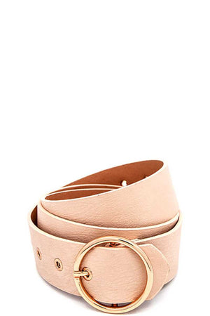 Round Buckle Frommet End Fashion Belt