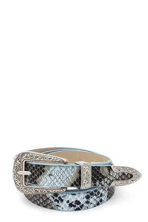 Snake Pattern Pu Leather Belt