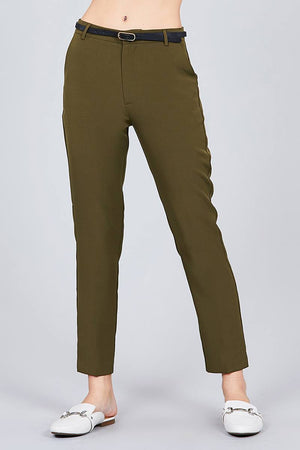 Classic Woven Pants W/belt