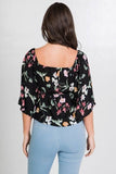 Floral Print Crop Top