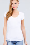 Short Sleeve Scoop Neck Tee