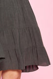 Solid Washed Woven Babydoll Dress