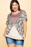 Python Printed Knit Top