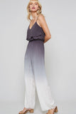 A Ombre Tie-dye Woven Jumpsuit