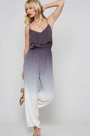 A Ombre Tie-dye Woven Jumpsuit