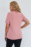 Plus Size "every Mother Counts" Graphic Soft Mauve Loose Fit Top