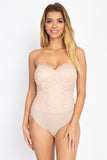 Sweetheart Floral Lace Tube Bodysuit