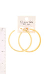 Trendy Fashion 2 Inch Open Hoop Earring