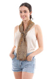 Leopard Print Chiffon Scarf