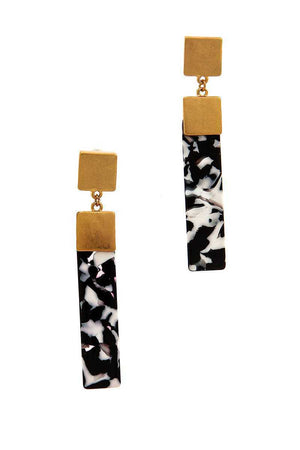 Chic Rectangle Drop Earring