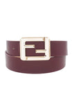 Fashion Square Letter Buckle Belt