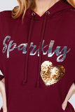 Sparkly Sequins Hoodie Pullover