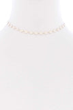 Metal Round Chain Short Necklace