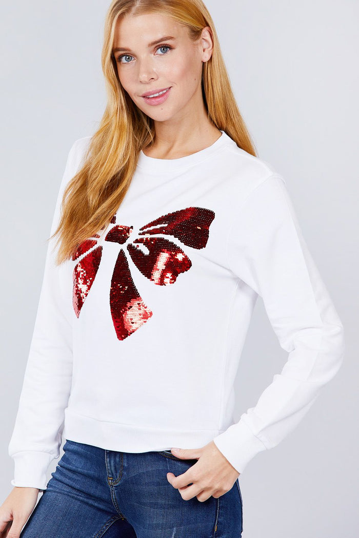 Sequins Embroidered Pullover