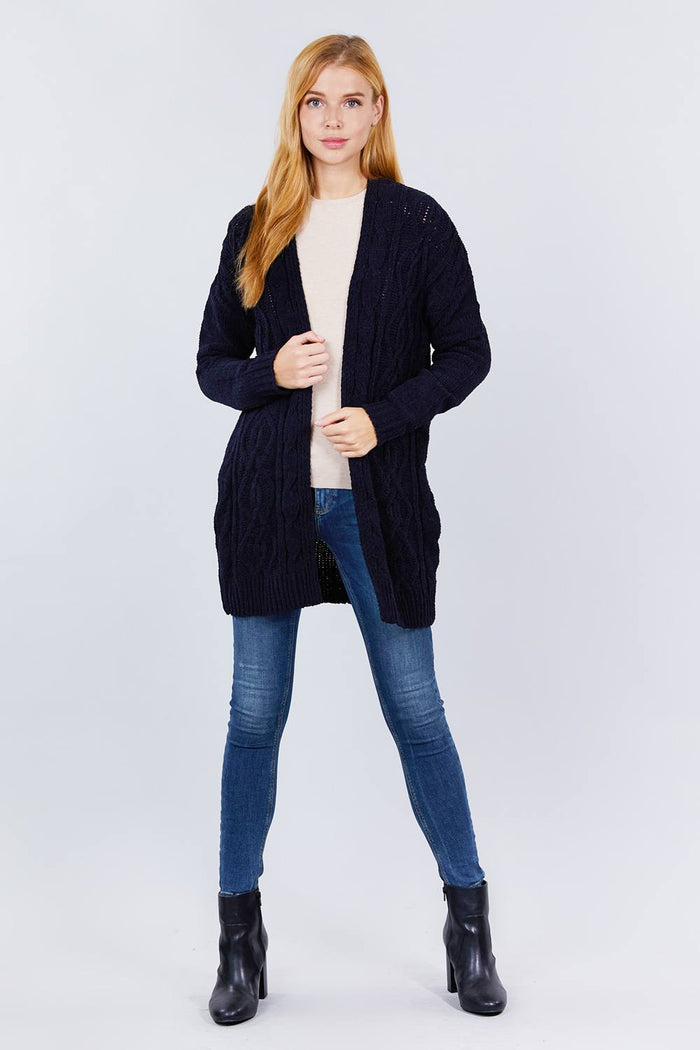 Chenille Sweater Cardigan