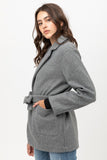 Fleece Belted Coat