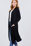 Open Front Long Cardigan