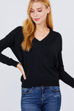 V-neck Back Cross Sweater