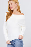 Off Shoulder Dolman Sleeve Sweater