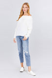 Off Shoulder Dolman Sleeve Sweater