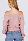 Front Pocket Off Shoulder Top