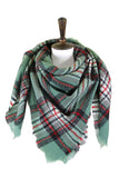 Plaid Square Blanket Scarf