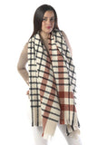 Modern Plaid Oblong Scarf