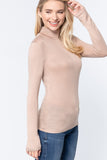 Turtle Neck Rayon Jersey Top