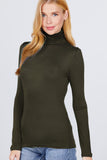 Turtle Neck Rayon Jersey Top