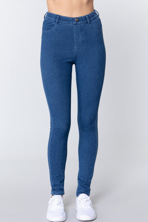 Knit Denim Jeggings