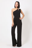 One Shoulder Jumpsuit W/ Small Opening